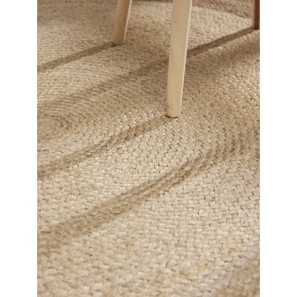 Hall-beež käsitsi kootud kahepoolne džuudist ümmargune vaip ø 240 cm Jutta Greige - Hanse Home-image-4