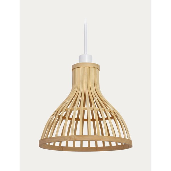 Bambusest lambivarju naturaalses värvitoonis ø 30 cm Nathaya - Kave Home-image-2