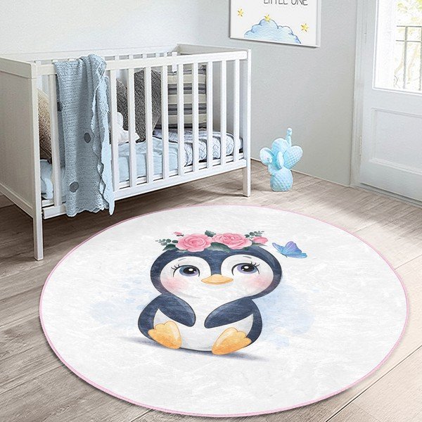 Valge laste vaip ø 100 cm Comfort - Mila Home-image-1