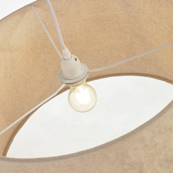 Beež tekstiilist lambivari ø 50 cm Mariela - Kave Home-image-3