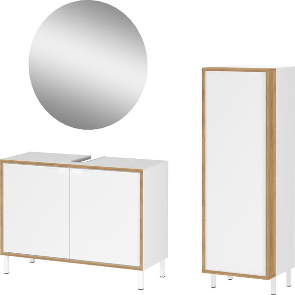 Valge vannitoakomplekt Topeka - Germania