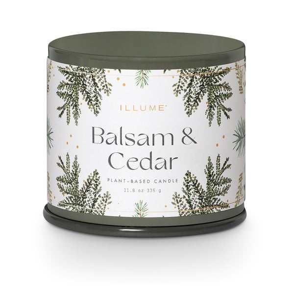 Lõhnastatud sojaküünal, põlemisaeg 50 h Balsam & Cedar - ILLUME x Bloomingville