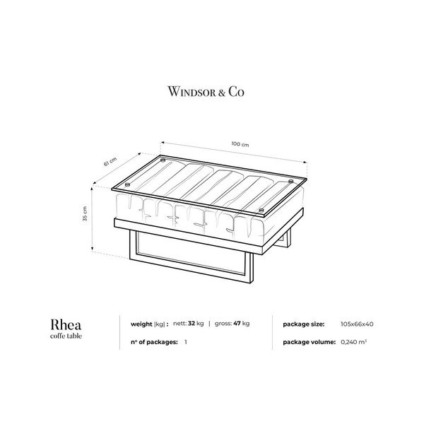 Konferenční stolek s deskou ze smrkového dřeva Windsor & Co Sofas Rhea-image-2
