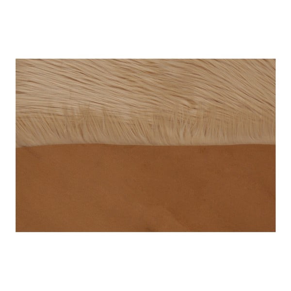 Hnědý koberec z umělé kožešiny Dione, 100 x 75 cm-image-1