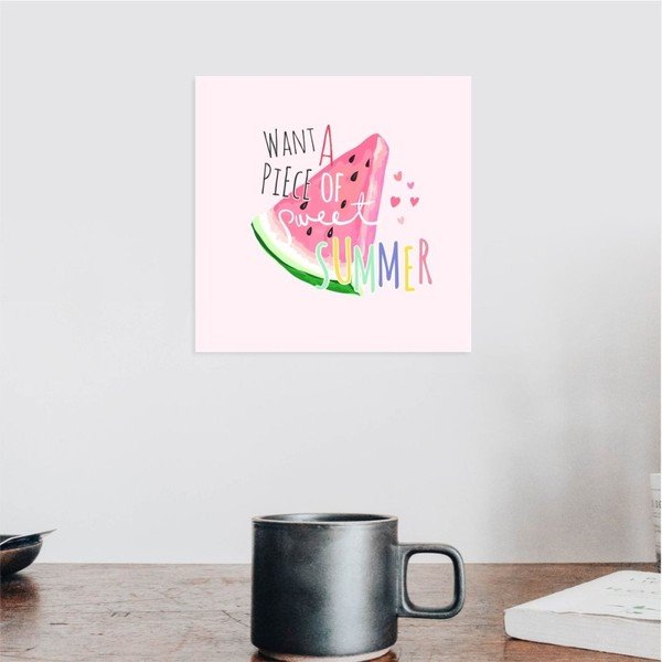 Nástěnný samolepicí obraz North Carolina Scandinavian Home Decors Summer, 30 x 30 cm