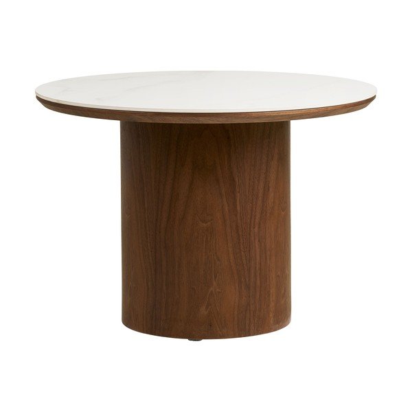 Ümmargune diivanilaud keraamilise pealispinnaga ø 60 cm Noli - House Nordic