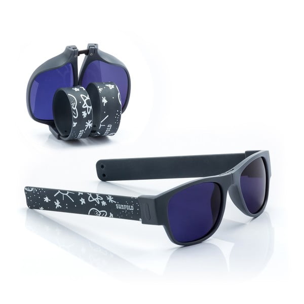 Tmavě modré sluneční srolovatelné brýle InnovaGoods Sunfold TR1