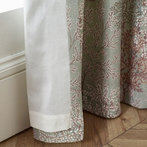 Rohelised kardinad 2tk komplektis 168x183 cm Woodland Trees - Catherine Lansfield-image-2