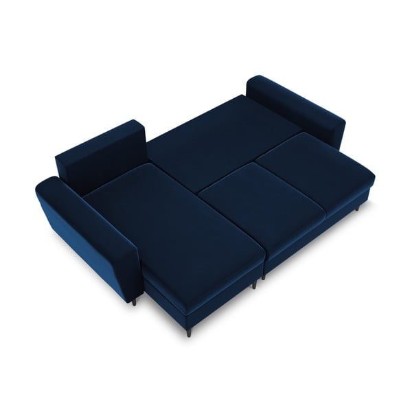 Sinine sametist panipaigaga nurgadiivanvoodi Kyoto - Cosmopolitan Design-image-1