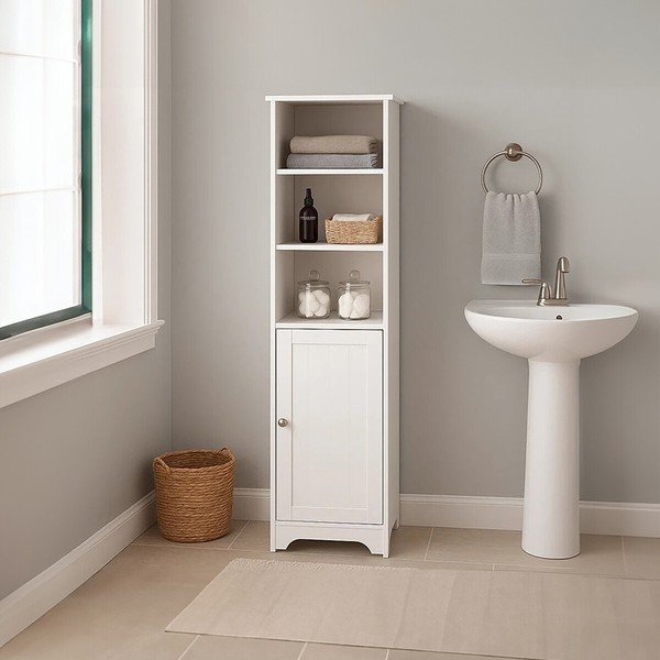 Valge kapp 40x160x38 cm Portern - Premier Housewares-image-1