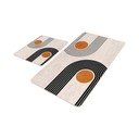 Beežid sametist vannitoamatid 2tk komplektis 60x100 cm Dot Arch - Mila Home