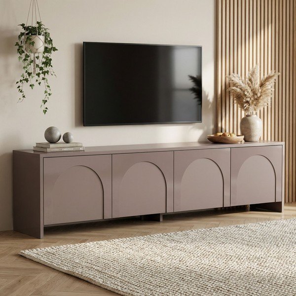 Taupe-hall telekaalus 180x45x32 cm Aurelia - Kalune Design-image-1
