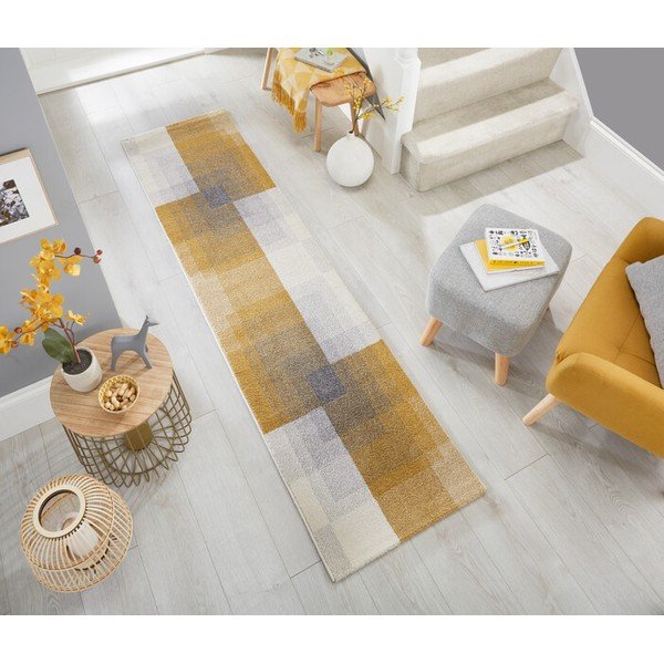 Hall ja kollane vaip , 60 x 230 cm Plaza - Flair Rugs-image-1