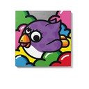 Betoonist seinamaal Volante Violette, 50 x 50 cm Oiselle Volante - Lyon Béton