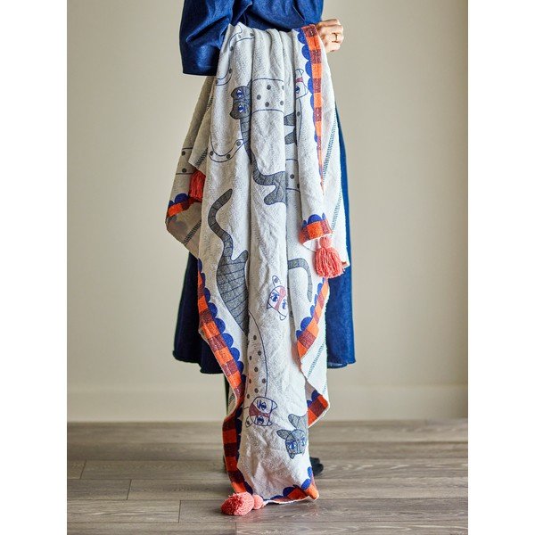 Puuvillasegu tekk 130x155 cm Missy - Bloomingville-image-2