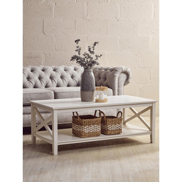 Valge kohvilaud 60x120 cm Heritage - Premier Housewares-image-4