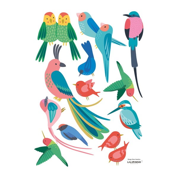 Kleebisleht 30x42 cm Rio Tropical Birds - Lilipinso