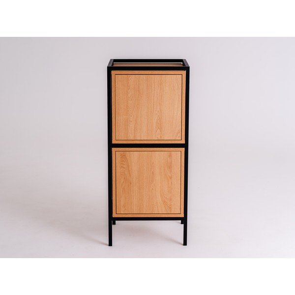 Must tamme dekoratsiooniga kapp 45x102 cm Skap - CustomForm-image-4