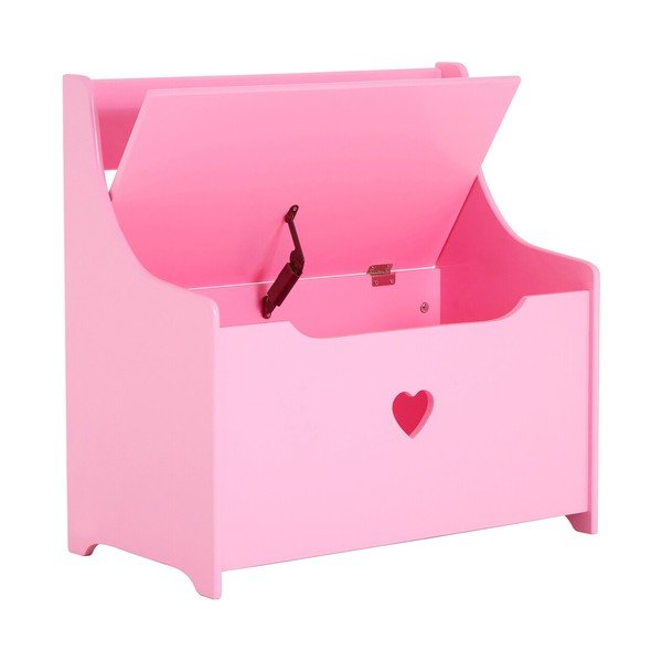 Roosa lastekapp pingiga 60x62x34 cm Pink Heart - Premier Housewares-image-2