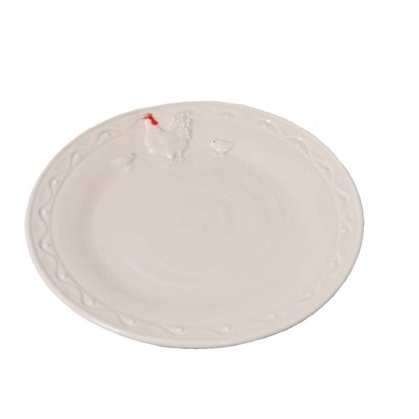 Valge keraamiline taldrik Antic Line Hen, ⌀ 21 cm - Antic Line