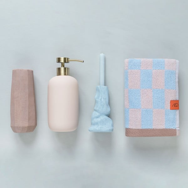 Sinine ja roosa orgaaniline puuvillane rätik 50x90 cm Retro - Mette Ditmer Denmark-image-4