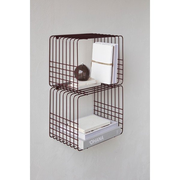 Burgundiapunane astmeline metallriiul 38 cm Wire - Mette Ditmer Denmark-image-2
