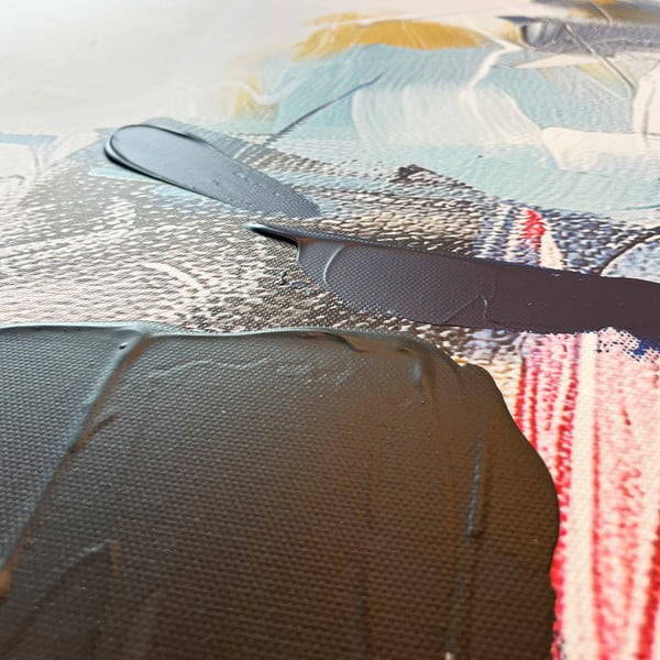 Käsitsi maalitud elementidega maal 70x100 cm Cro - Styler-image-3