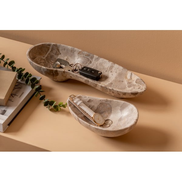 Marmorist dekoratiivne kauss 13x37 cm Organic - PT LIVING-image-1