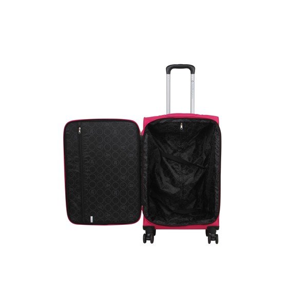 Komplekt 3 pagasit 4 rattaga Lulucastagnette Peruana magenta värviga - LULUCASTAGNETTE-image-3