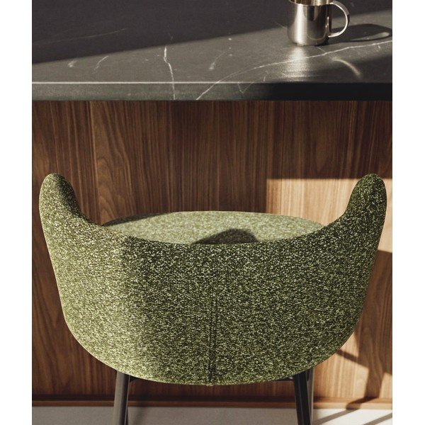 Tumeroheline polsterdatud baaritool (istme kõrgus 75 cm) Ciselia - Kave Home-image-1