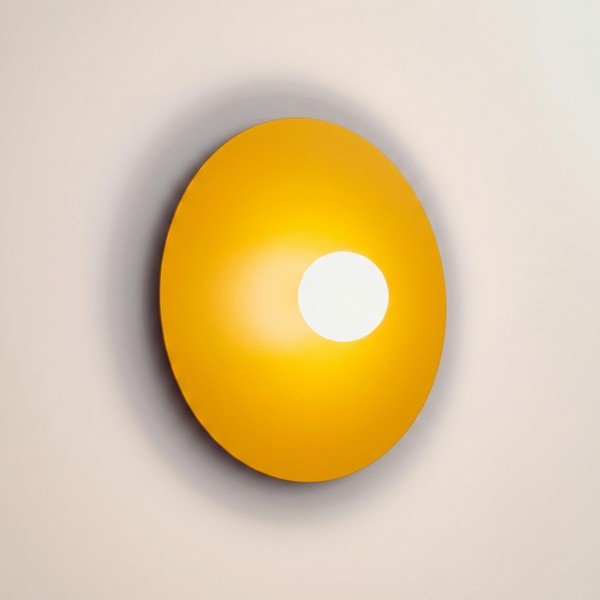 Kollane metallist seinalamp ø 50 cm AKE - Thoro-image-2
