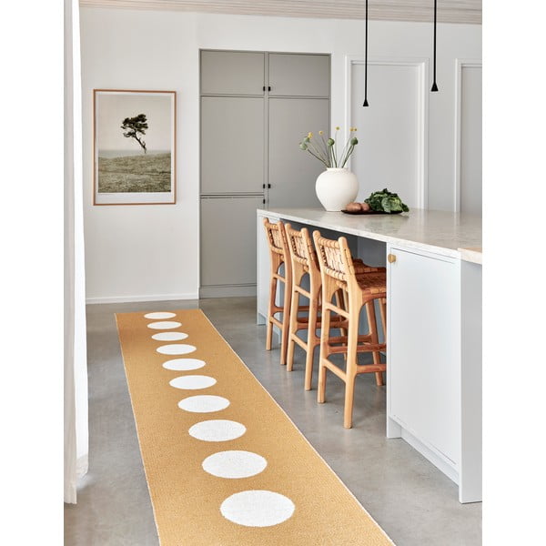 Ookerkollane sise/välisvaip 70x300 cm Vera Ochre – Pappelina-image-1