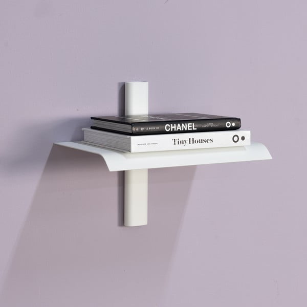 Valge metallist riiul 28 cm Hola - Spinder Design-image-1