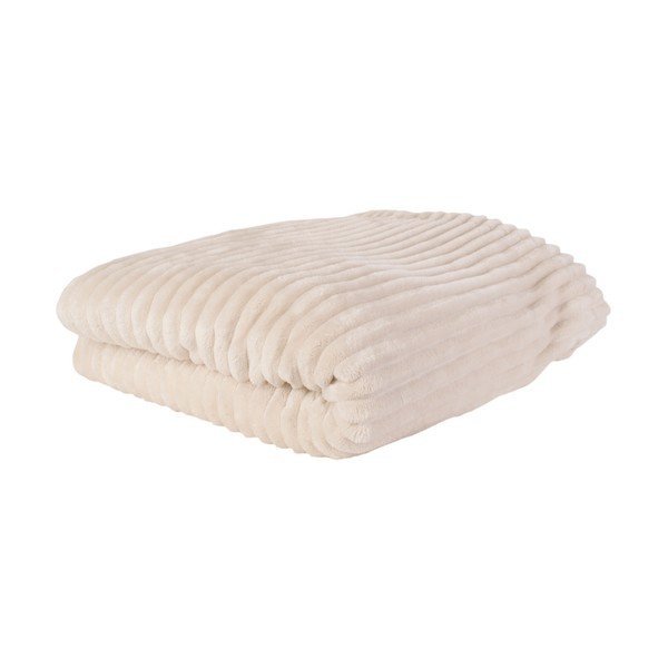 Kreemjas sametist ribi ruuduline ruuduline, 150 x 200 cm Big Ribbed - PT LIVING-image-2
