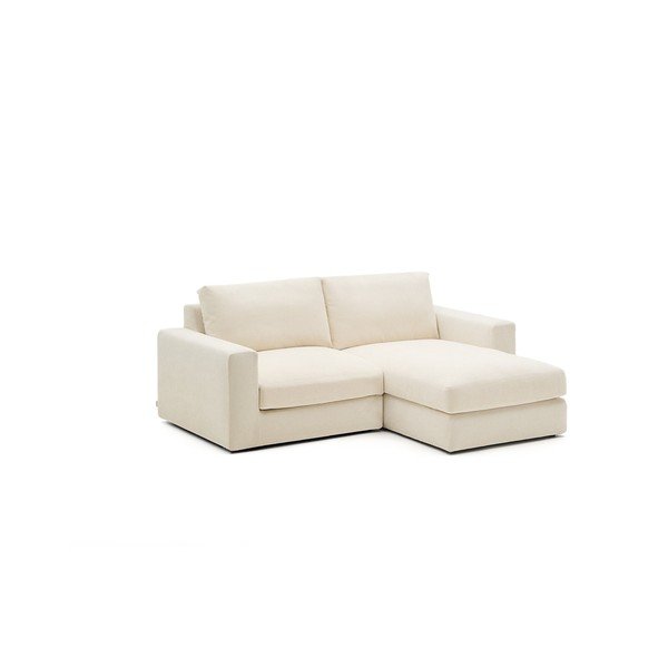 Beež šenillist nurgadiivan (parem nurk) Alea - Kave Home-image-2