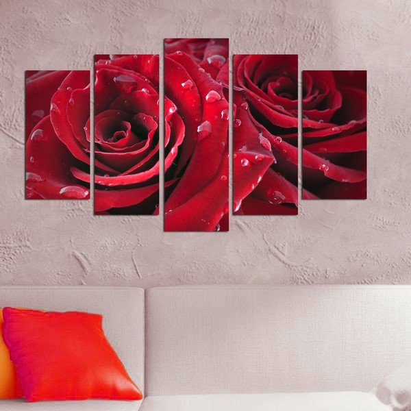 Vícedílný obraz Rojo Manto, 110 x 60 cm-image-1