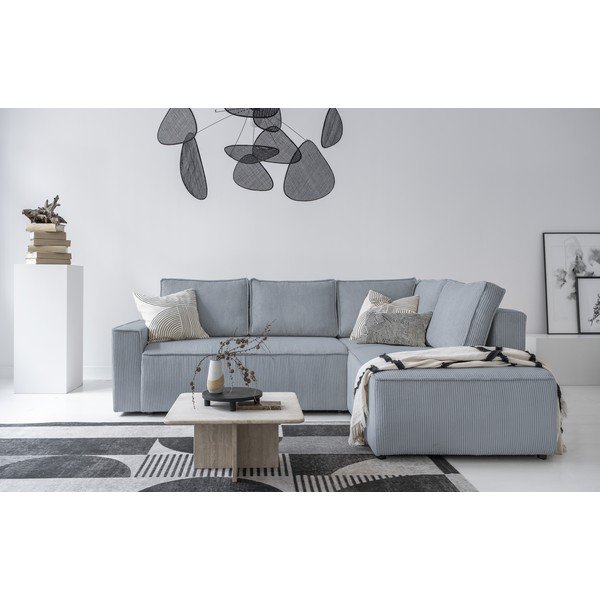 Helehall velvetist diivanvoodi Brave Dave - Miuform-image-1