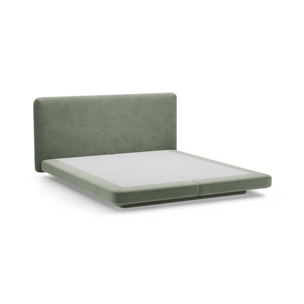 Roheline polsterdatud kaheinimesevoodi 140x200 cm Linea - Micadoni-image-2