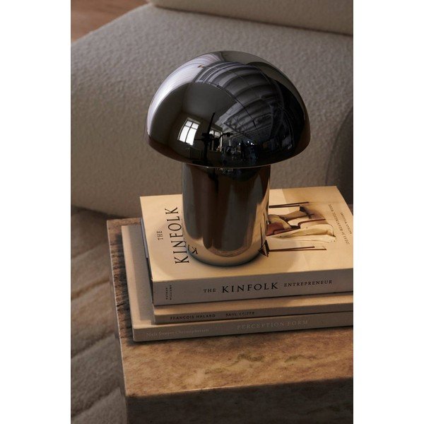 Metallist hämardatav LED-laualamp läikiva hõbedase värviga (kõrgus 17 cm) Ted - Ellos Home-image-1