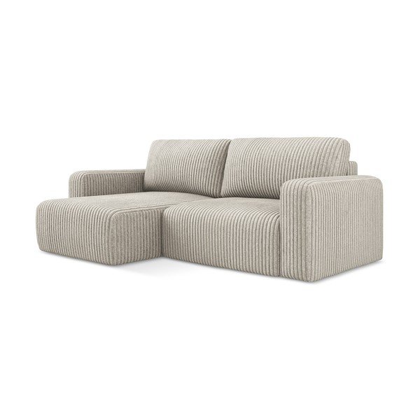 Beež kordvelvetist diivanvoodi/panipaigaga nurgadiivan (vasak nurk/diivanvoodiga) Kona - Makamii-image-2