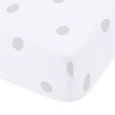 Valge/hall flanell-lina 90x190 cm Polka Dot - Catherine Lansfield