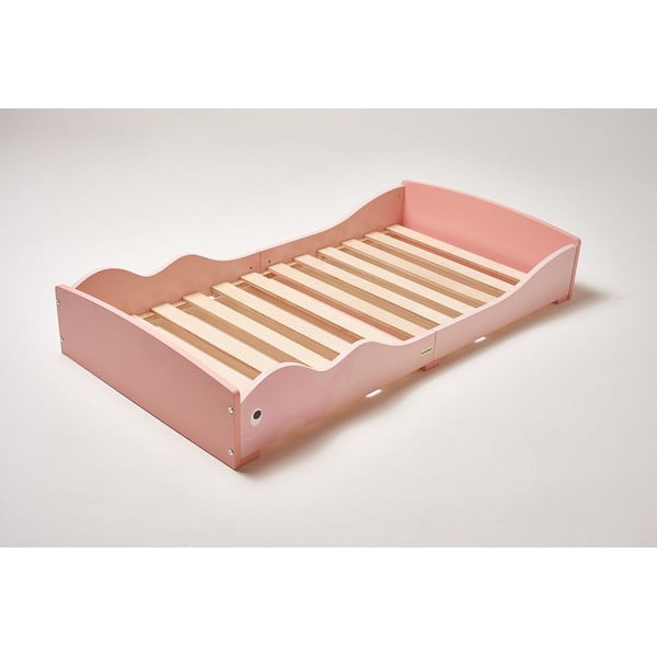 Růžová dětská postel 70x140 cm Whale - Rocket Baby-image-1