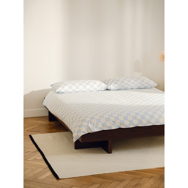 Pruun kaheinimesevoodi MDF-ist, saarepuust dekooriga, ilma peatsita ja liistudest raamiga 160x200 cm Kito - noo.ma-image-4