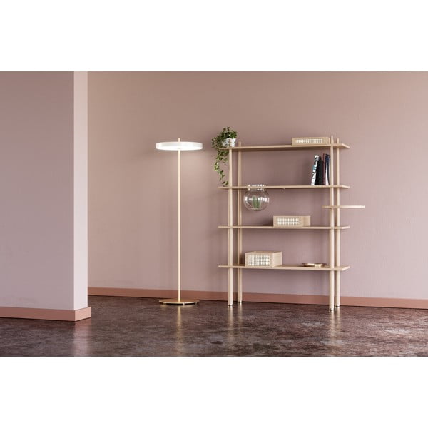 Valge timmitav LED põrandalamp metallist lambivarjundiga (kõrgus 151 cm) Asteria Floor - UMAGE-image-1