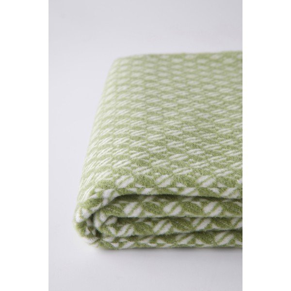 Roheline pleed puuvilla seguga 140x180 cm Nilo – Euromant-image-3