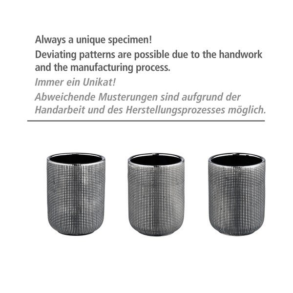 Keraamiline hõbedane seebidosaator 400 ml Rivalta - Wenko-image-3