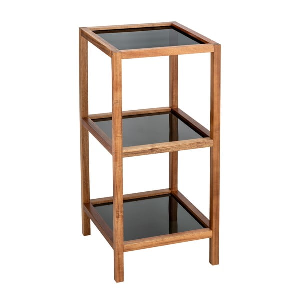 Klaasist vannitoariiul must-puiduvärvi 36x79 cm Fondi - Wenko-image-1