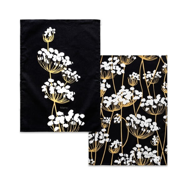 Puuvillased rätikud 2 tk komplektis 50x70 cm Golden sprouts - Blanc