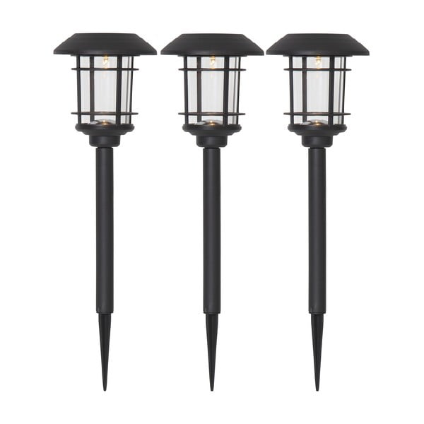 3 päikesepaneeli LED aiatulede komplekt, kõrgus 34 cm Fride - Star Trading