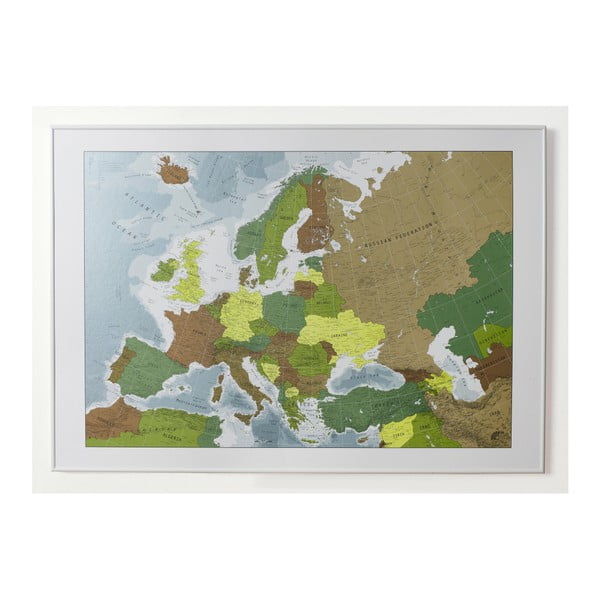 Mapa Evropy v průhledném pouzdře The Future Mapping Company Future Map, 100 x 70 cm